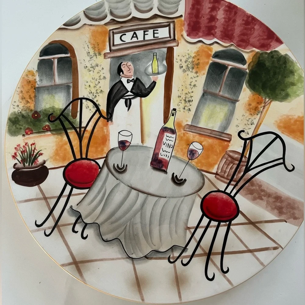 Mud Pie Plate 11.5” Cafe